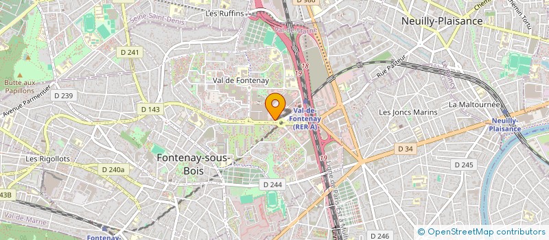 localisation de l'entreprise MONSIEUR CLAUDE PLANTUREUX à FONTENAY-SOUS-BOIS