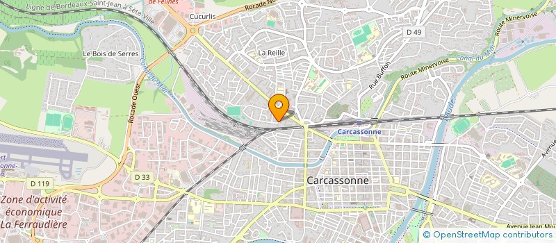 localisation de l'entreprise MONSIEUR CLAUDE PLESSIS à CARCASSONNE
