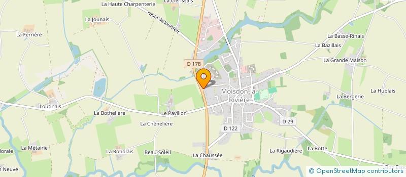 localisation de l'entreprise MONSIEUR CLAUDE POINTEAU  MOISDON-LA-RIVIERE