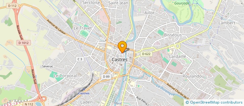 localisation de l'entreprise MONSIEUR CLAUDE POIREL  CASTRES