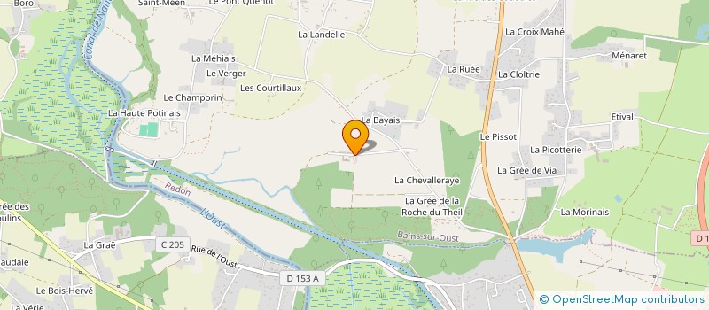 localisation de l'entreprise MONSIEUR CLAUDE POIRIER  BAINS-SUR-OUST