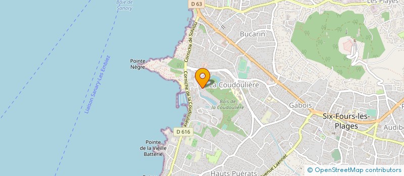 localisation de l'entreprise MONSIEUR CLAUDE POISSARD à SIX-FOURS-LES-PLAGES