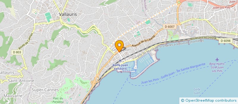 localisation de l'entreprise MONSIEUR CLAUDE POLICARD à VALLAURIS