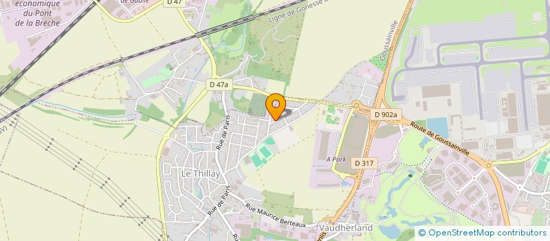 localisation de l'entreprise MONSIEUR CLAUDE POLINORI à LE THILLAY