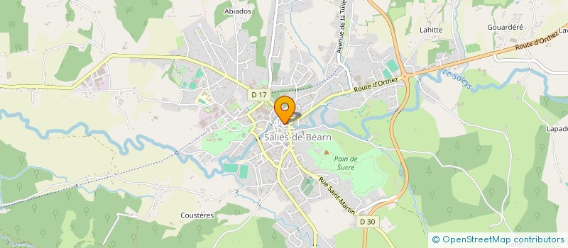 localisation de l'entreprise MONSIEUR CLAUDE PONTOIZEAU à SALIES-DE-BEARN