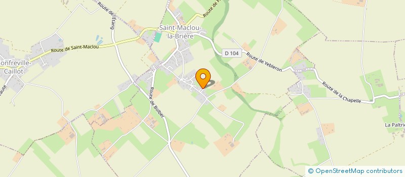 localisation de l'entreprise MONSIEUR CLAUDE POREE  SAINT-MACLOU-LA-BRIERE