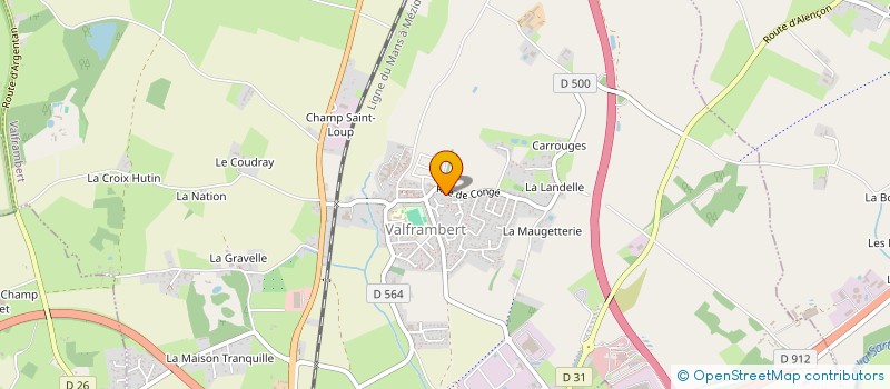 localisation de l'entreprise MONSIEUR CLAUDE PORTIER à VALFRAMBERT