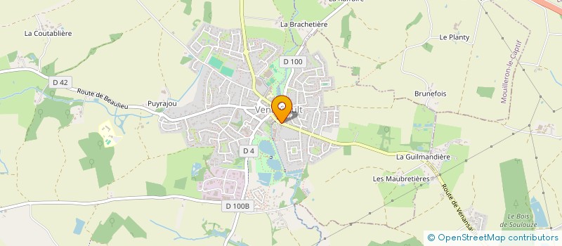 localisation de l'entreprise MONSIEUR CLAUDE POTIER  VENANSAULT