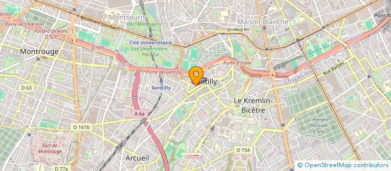 localisation de l'entreprise MONSIEUR CLAUDE POUGNY à GENTILLY