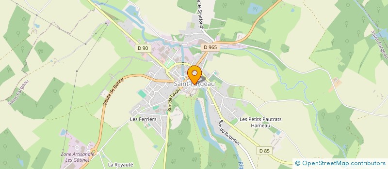 localisation de l'entreprise MONSIEUR CLAUDE POUILLOT à SAINT-FARGEAU