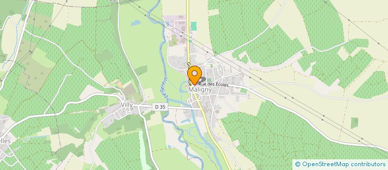 localisation de l'entreprise MONSIEUR CLAUDE POULLET à MALIGNY