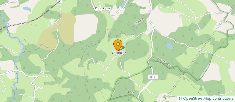 localisation de l'entreprise MONSIEUR CLAUDE POUMARAT  CHAVEROCHE