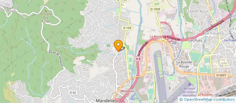 localisation de l'entreprise MONSIEUR CLAUDE POUPON  MANDELIEU-LA-NAPOULE