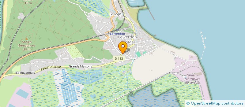 localisation de l'entreprise MONSIEUR CLAUDE POURCHASSE  LE VERDON-SUR-MER