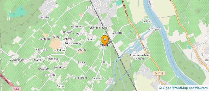 localisation de l'entreprise MONSIEUR CLAUDE POURQUEY  BARSAC