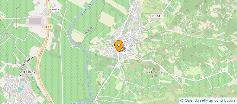 localisation de l'entreprise MONSIEUR CLAUDE POURTAL  CASTELNAU-DE-GUERS