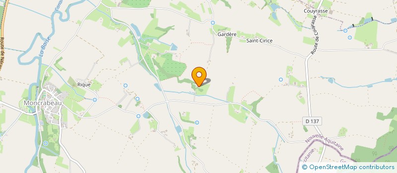 localisation de l'entreprise MONSIEUR CLAUDE POZZOBON  NERAC