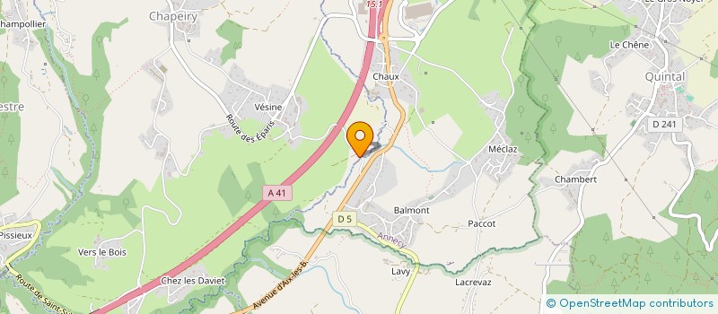 localisation de l'entreprise MONSIEUR CLAUDE PRESTIA  CHAPEIRY