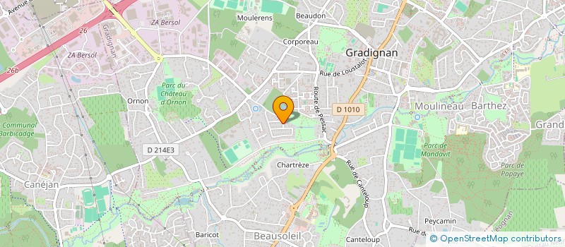 localisation de l'entreprise MONSIEUR CLAUDE PREVOST  GRADIGNAN