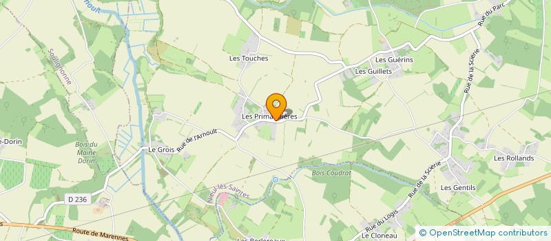 localisation de l'entreprise MONSIEUR CLAUDE PRIGENT à SAINT-JUST-LUZAC