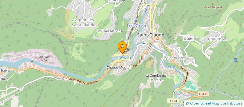 localisation de l'entreprise MONSIEUR CLAUDE PROST à SAINT-CLAUDE