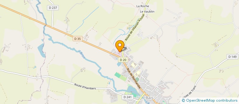 localisation de l'entreprise MONSIEUR CLAUDE PRUD'HOMME à BAIS