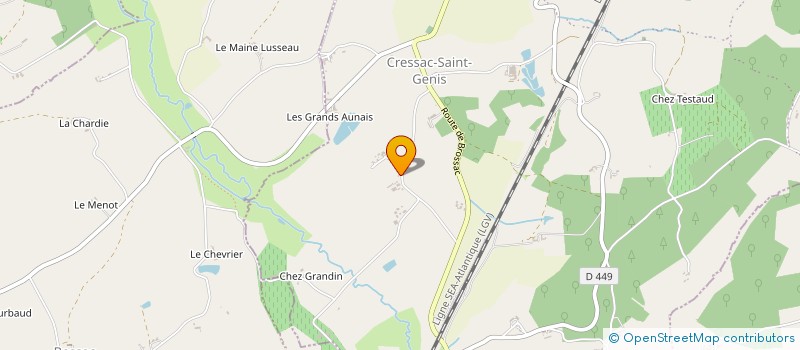 localisation de l'entreprise MONSIEUR CLAUDE PUDIT  COTEAUX-DU-BLANZACAIS