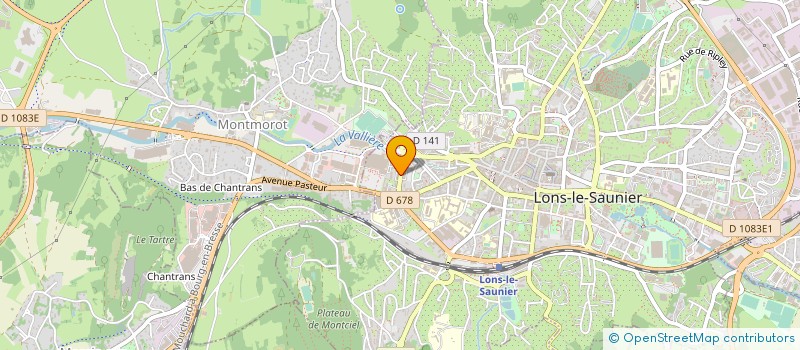 localisation de l'entreprise MONSIEUR CLAUDE PY  LONS-LE-SAUNIER