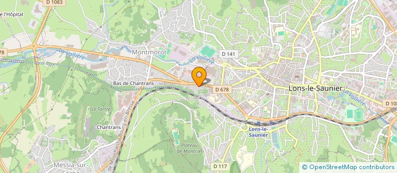 localisation de l'entreprise MONSIEUR CLAUDE PYANET  MONTMOROT