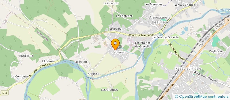 localisation de l'entreprise MONSIEUR CLAUDE QUARESMA  ANNESSE-ET-BEAULIEU