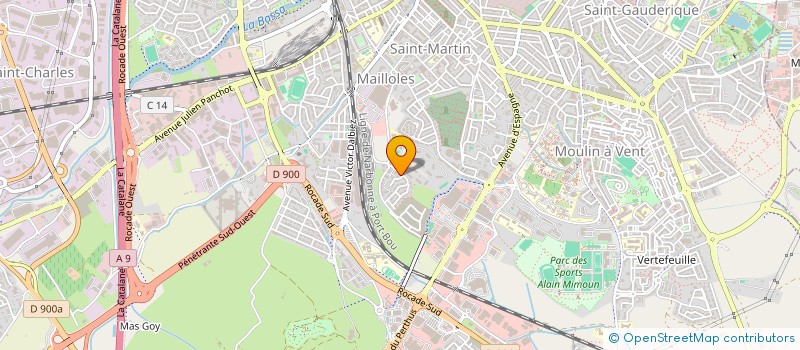 localisation de l'entreprise MONSIEUR CLAUDE QUATTROCCHI  PERPIGNAN