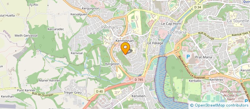 localisation de l'entreprise MONSIEUR CLAUDE QUEAU à QUIMPER