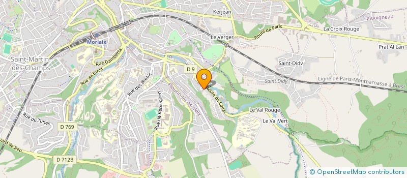 localisation de l'entreprise MONSIEUR CLAUDE QUEGUINER  MORLAIX