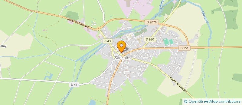localisation de l'entreprise MONSIEUR CLAUDE QUELLIER à SANCOINS
