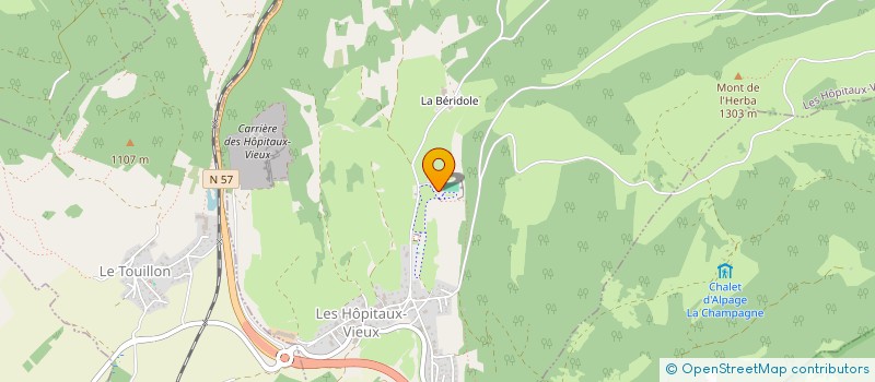 localisation de l'entreprise MONSIEUR CLAUDE QUELVENNEC  LES HOPITAUX-NEUFS