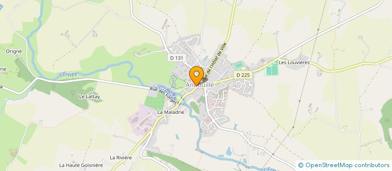 localisation de l'entreprise MONSIEUR CLAUDE RAIMBAULT  ANDOUILLE