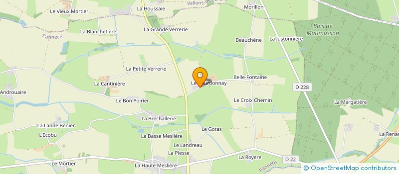 localisation de l'entreprise MONSIEUR CLAUDE RAITIERE  TRANS-SUR-ERDRE