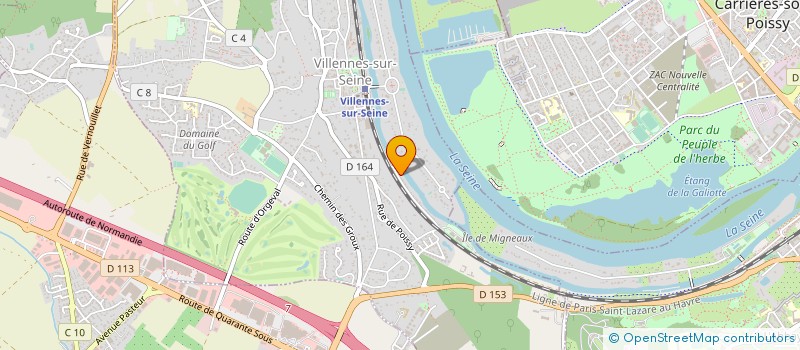 localisation de l'entreprise MONSIEUR CLAUDE RALYS  VILLENNES-SUR-SEINE