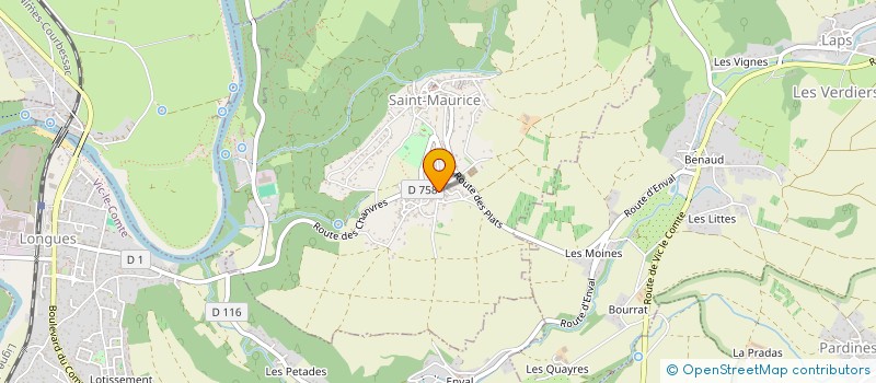 localisation de l'entreprise MONSIEUR CLAUDE RANCON à SAINT-MAURICE