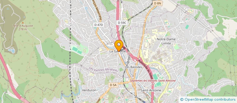 localisation de l'entreprise MONSIEUR CLAUDE RASPAOLO à LES PENNES-MIRABEAU