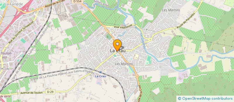 localisation de l'entreprise MONSIEUR CLAUDE RAVET à LA CRAU