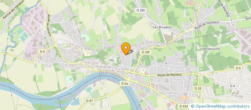 localisation de l'entreprise MONSIEUR CLAUDE RAVOUX à TREVOUX