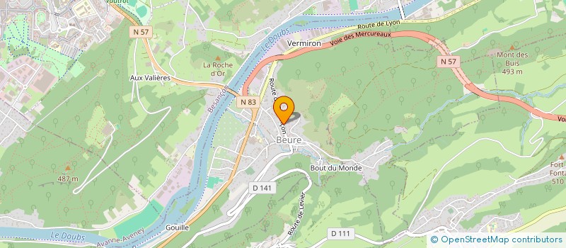 localisation de l'entreprise MONSIEUR CLAUDE REBILLOT  BEURE