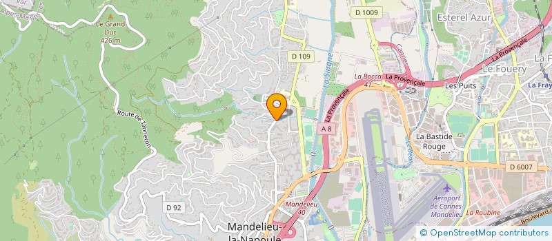 localisation de l'entreprise MONSIEUR CLAUDE REBUFFEL  MANDELIEU-LA-NAPOULE