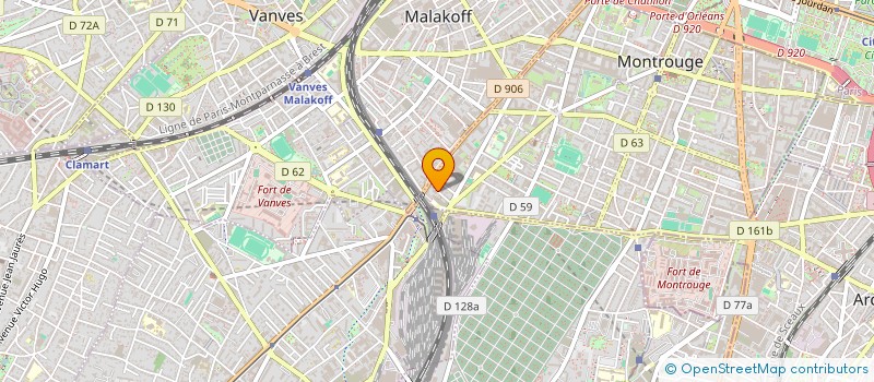 localisation de l'entreprise MONSIEUR CLAUDE RECHAIN  MONTROUGE