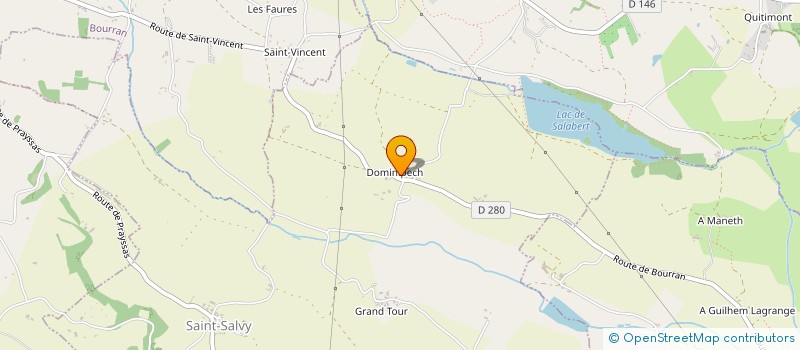 localisation de l'entreprise MONSIEUR CLAUDE REGADE  SAINT SALVY