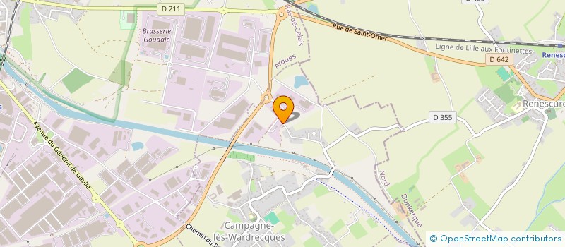 localisation de l'entreprise MONSIEUR CLAUDE REGOST  CAMPAGNE-LES-WARDRECQUES