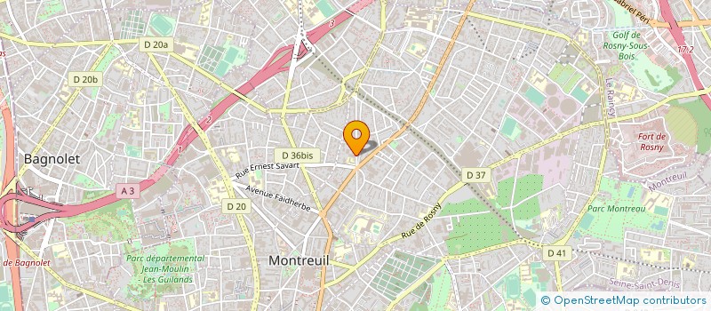 localisation de l'entreprise MONSIEUR CLAUDE RENARD à MONTREUIL