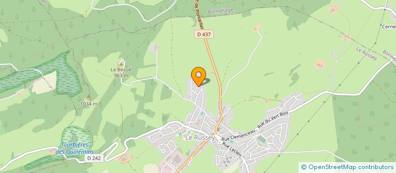 localisation de l'entreprise MONSIEUR CLAUDE RENAUD  LES FONTENELLES