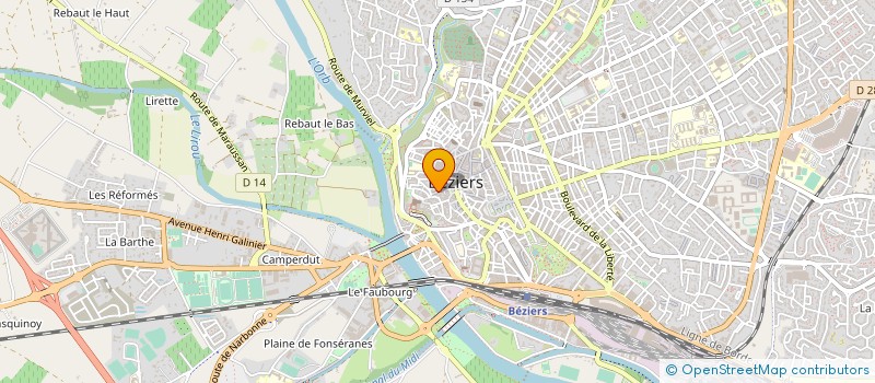 localisation de l'entreprise MONSIEUR CLAUDE RENAUX à BEZIERS